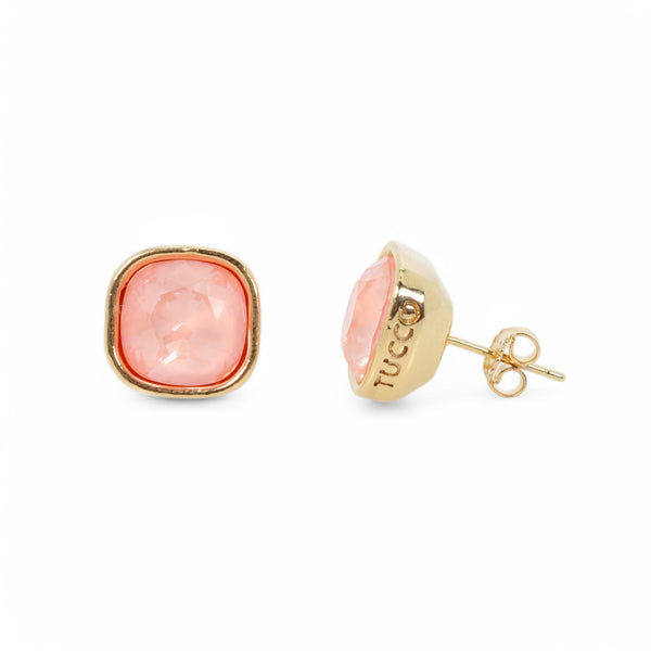 PENDIENTES OLIVIA ORO - FLAMINGO