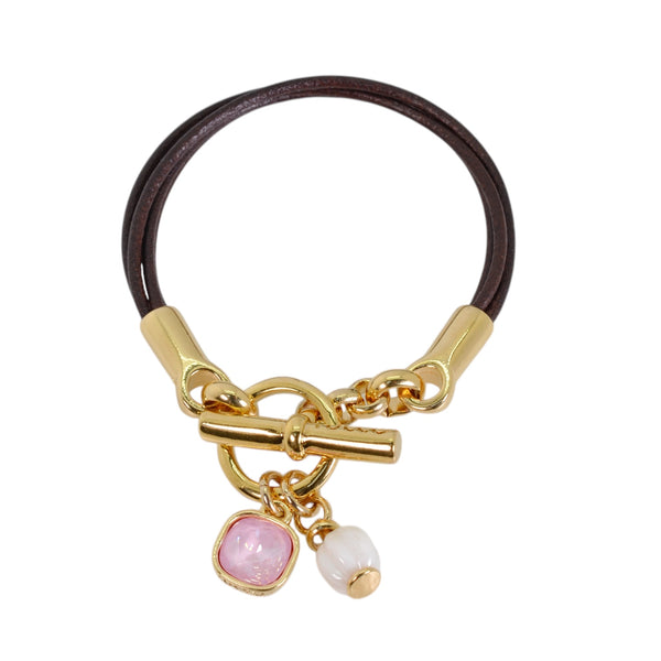 PULSERA RITA ORO  - SOFT ROSE