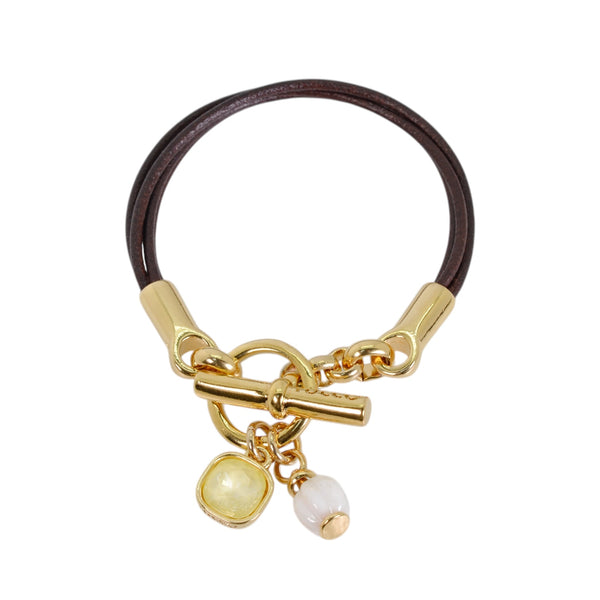 PULSERA RITA ORO - SOFT YELLOW