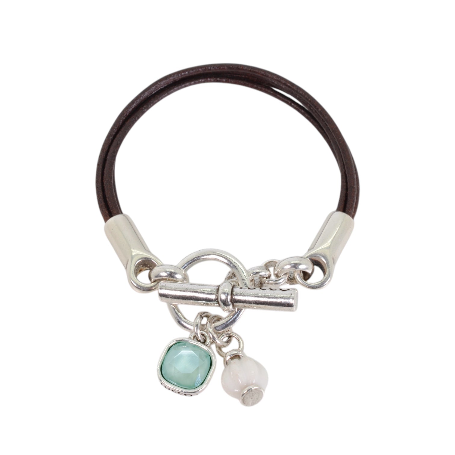 PULSERA RITA PLATA - SOFT MINT