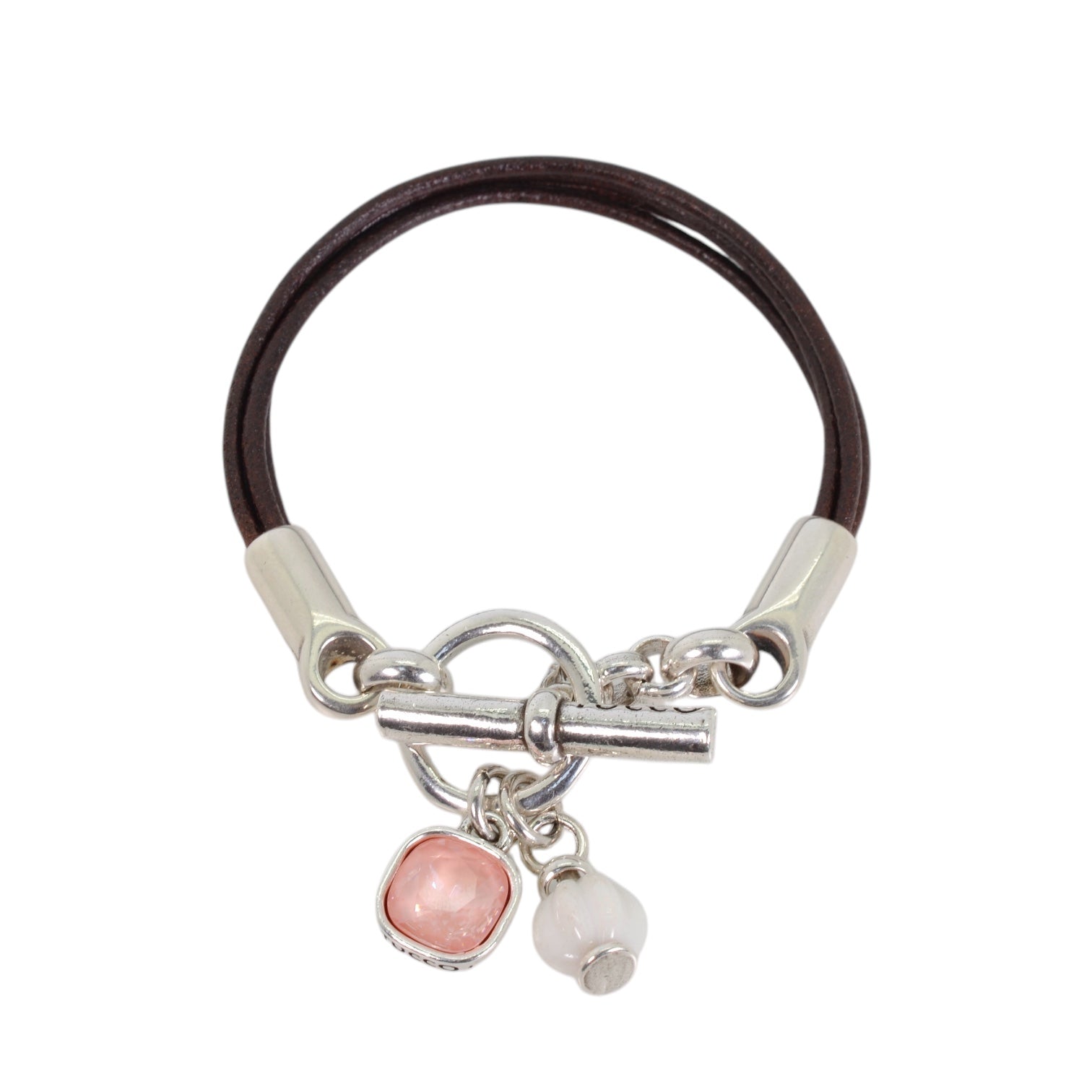 PULSERA RITA PLATA - FLAMINGO