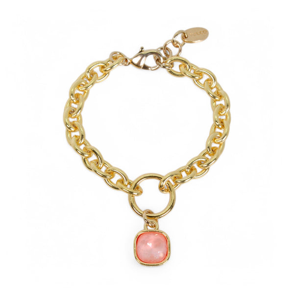 PULSERA MARISOL ORO - FLAMINGO