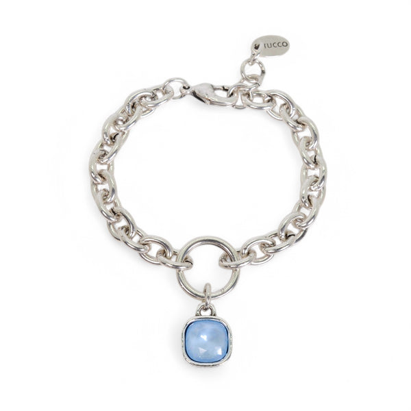 PULSERA MARISOL PLATA - SKY