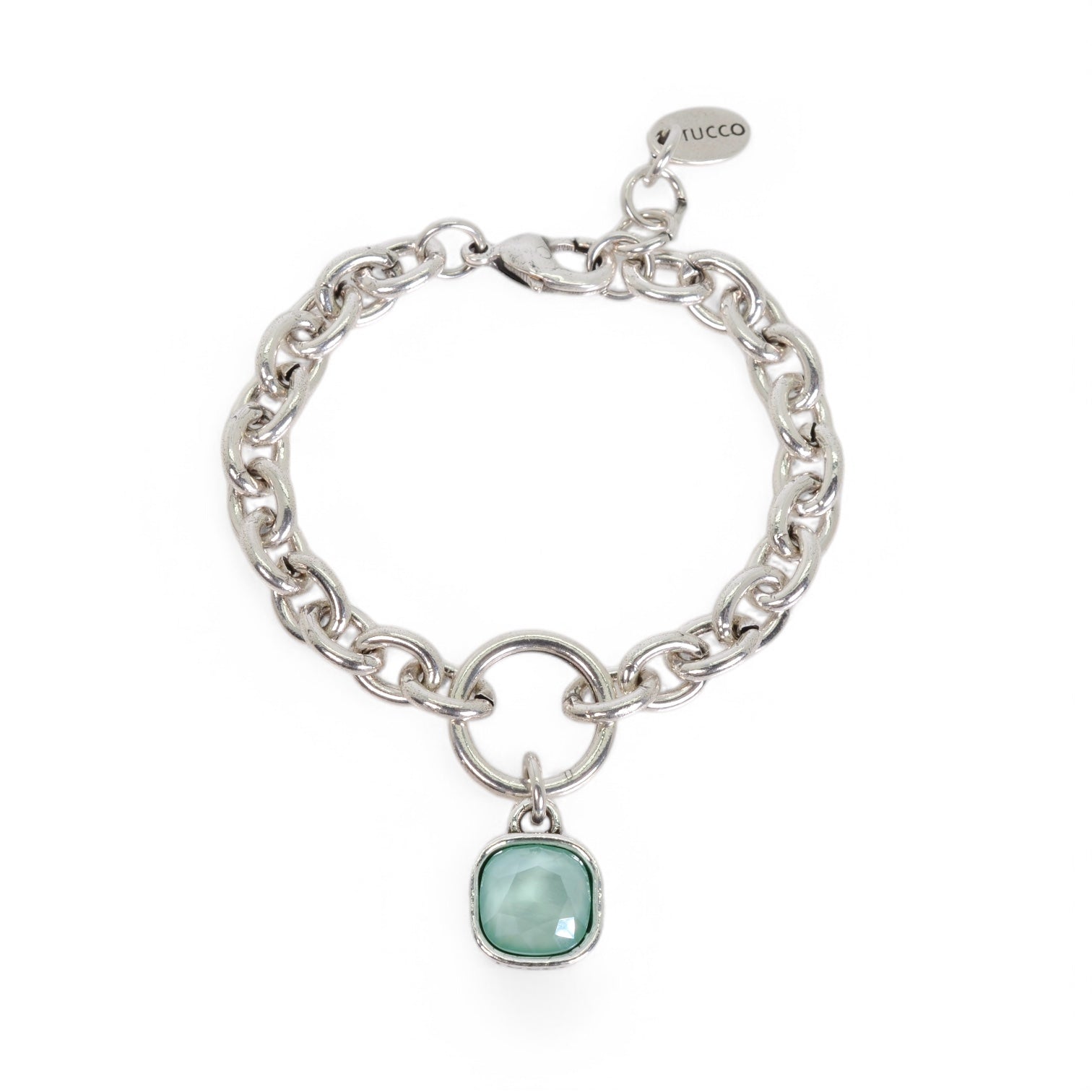 PULSERA MARISOL PLATA - SOFT MINT