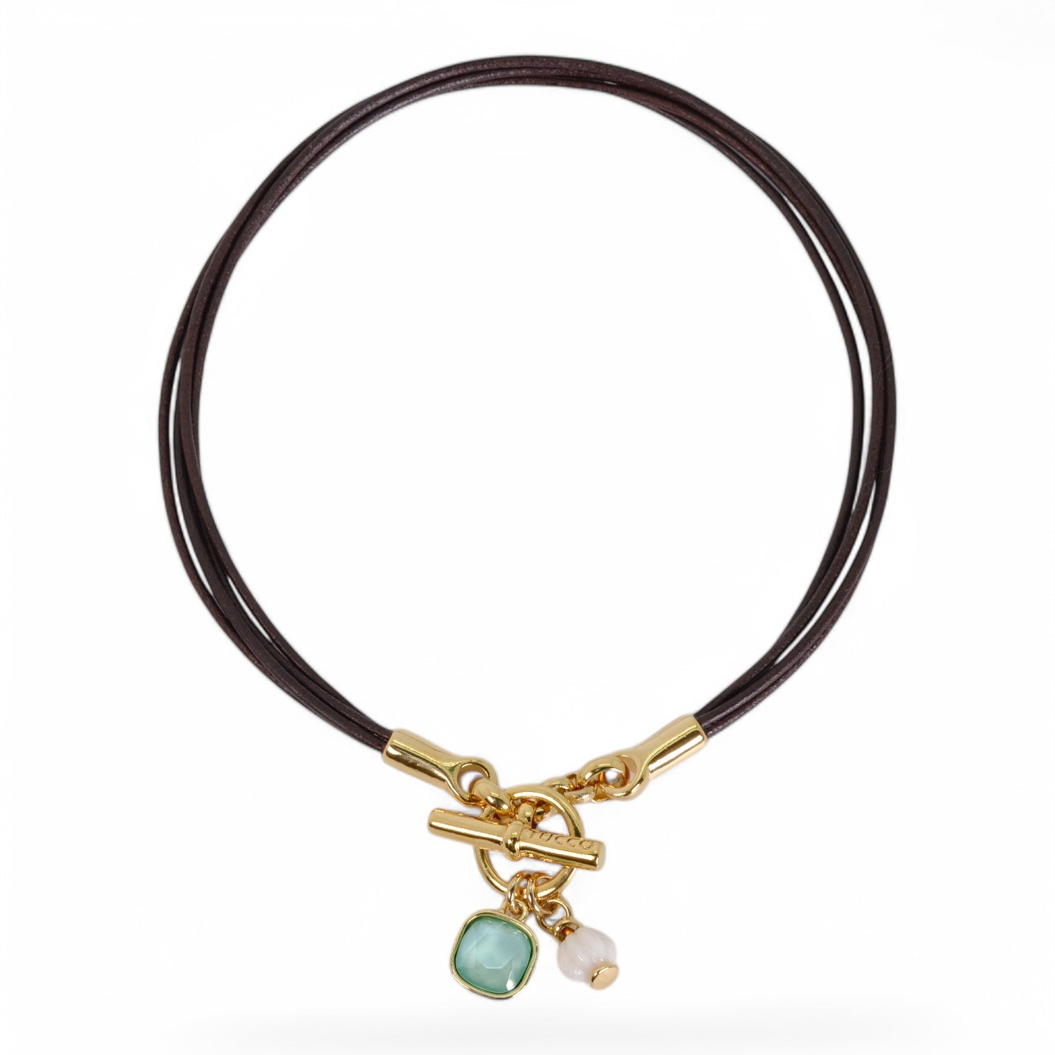 COLLAR JULIETA ORO - SOFT MINT