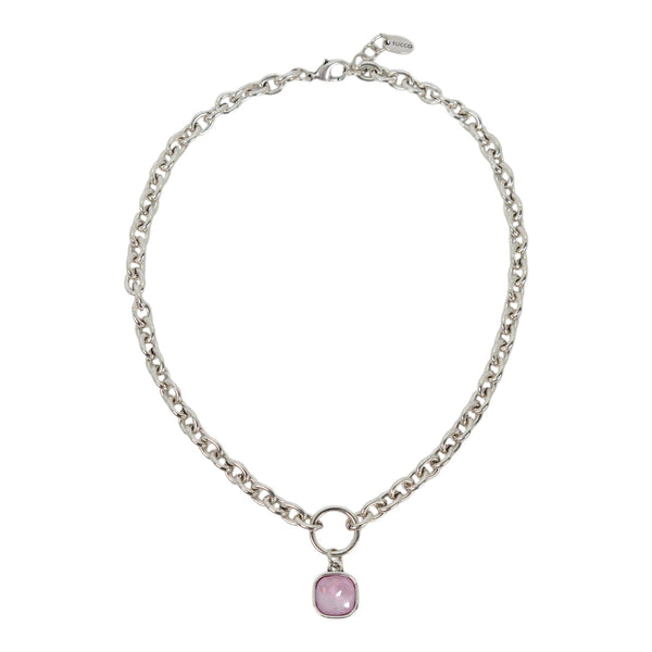 COLLAR CALM PLATA - SOFT ROSE