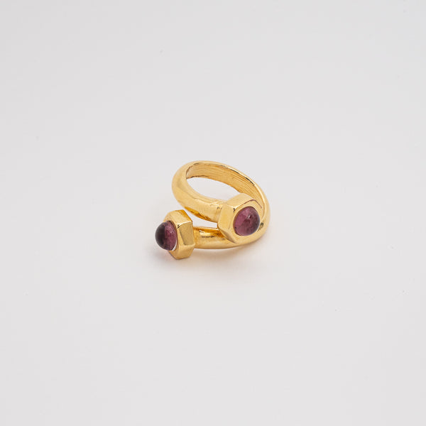 ANILLO TUERQUIN ORO - MORADO